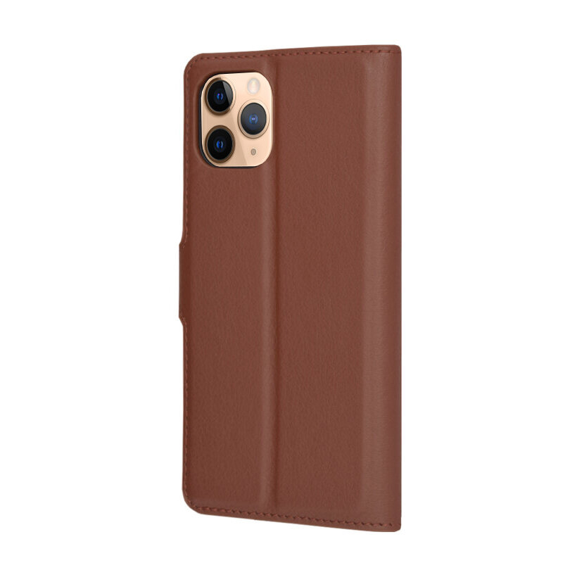 Husa iPhone 11 Pro Techsuit Leather Folio, maro