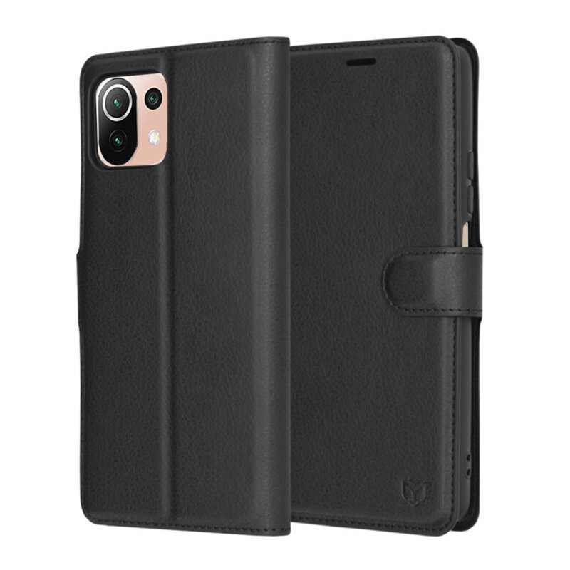 Husa Xiaomi Mi 11 Lite Techsuit Leather Folio, negru