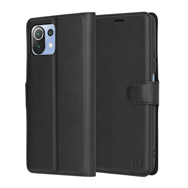 Husa Xiaomi 11 Lite 5G NE Techsuit Leather Folio, negru