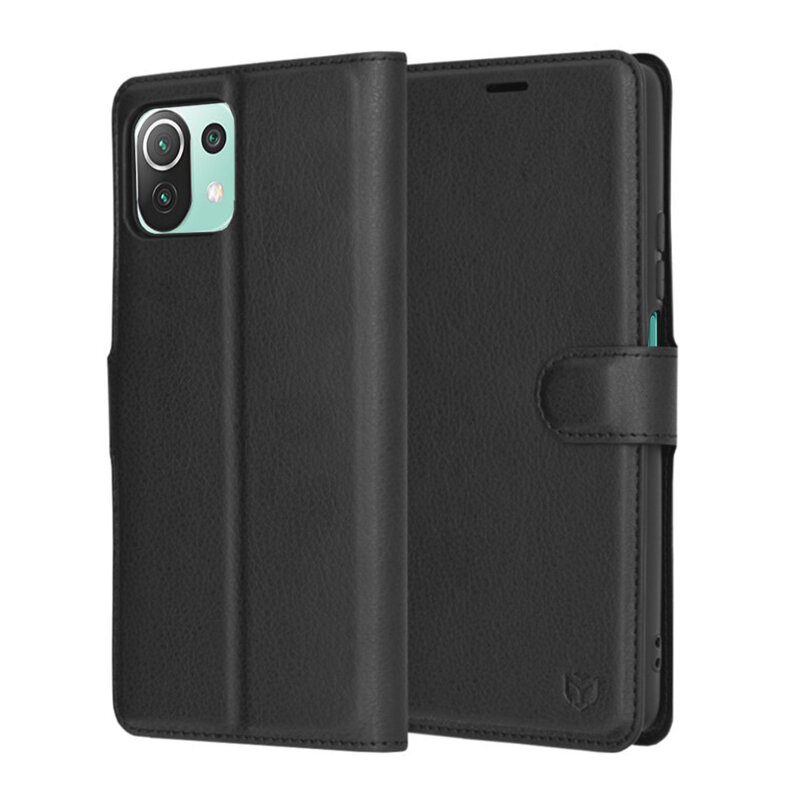 Husa Xiaomi Mi 11 Lite 5G Techsuit Leather Folio, negru