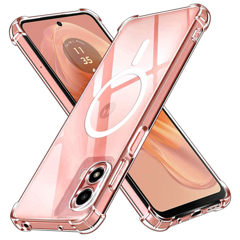 Husa Motorola Moto G24 Techsuit Shockproof Clear Silicone, transparenta