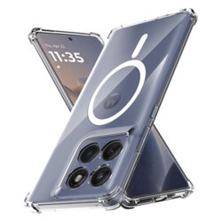 Husa Motorola Edge 60 Fusion Techsuit Shockproof Clear Silicone MagSafe, transparenta