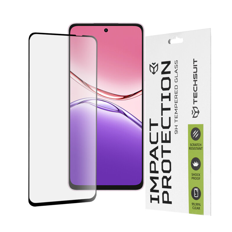 Folie sticla Oppo A5 Pro 5G Techsuit 111D Full Glue Full Cover, negru