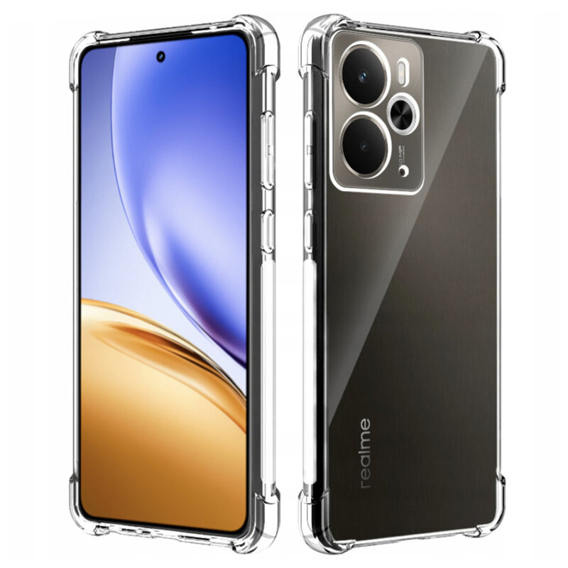 Husa Realme 14 Techsuit Shockproof Clear Silicone, transparenta