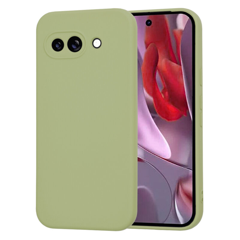 Husa silicon Google Pixel 9a Techsuit SoftFlex, verde matcha