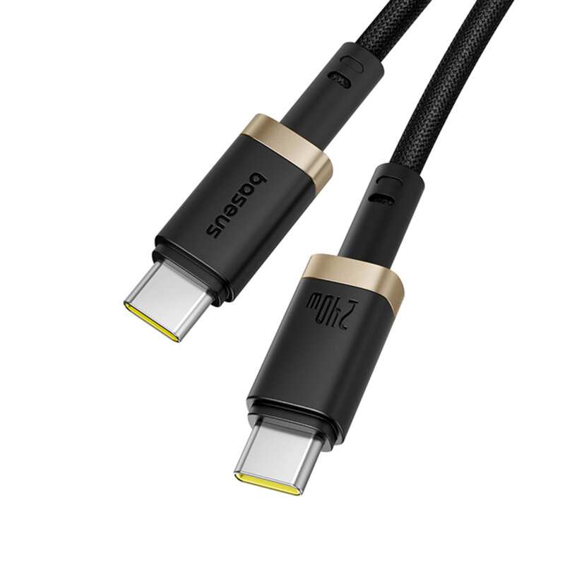 Cablu incarcare MacBook 240W Baseus Dura, 1m, auriu, P10377803U03-00