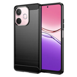 Husa Oppo A5 Pro 5G Techsuit Carbon Silicone, negru