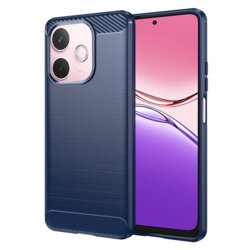 Husa Oppo A5 Pro 5G Techsuit Carbon Silicone, albastru