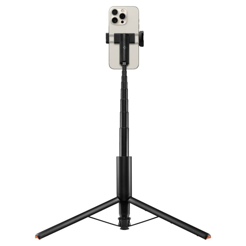 Selfie stick tripod Bluetooth, telecomanda Spigen S541W, negru