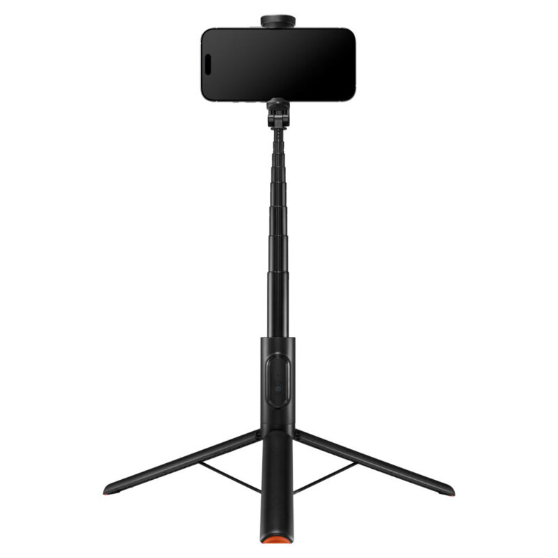 Selfie stick tripod Bluetooth, telecomanda Spigen S541W, negru