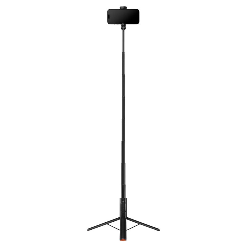 Selfie stick tripod Bluetooth, telecomanda Spigen S541W, negru