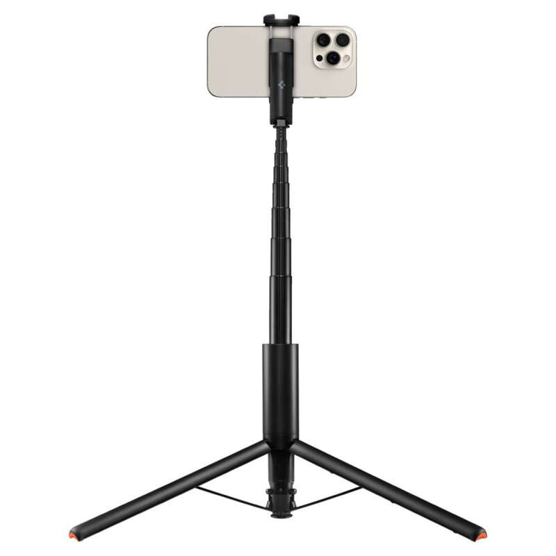 Selfie stick tripod Bluetooth, telecomanda Spigen S541W, negru
