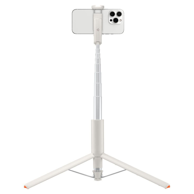 Selfie stick tripod Bluetooth cu telecomanda Spigen S541W, bej