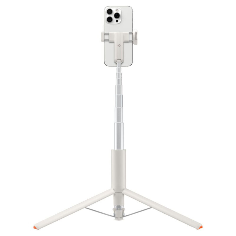 Selfie stick tripod Bluetooth cu telecomanda Spigen S541W, bej
