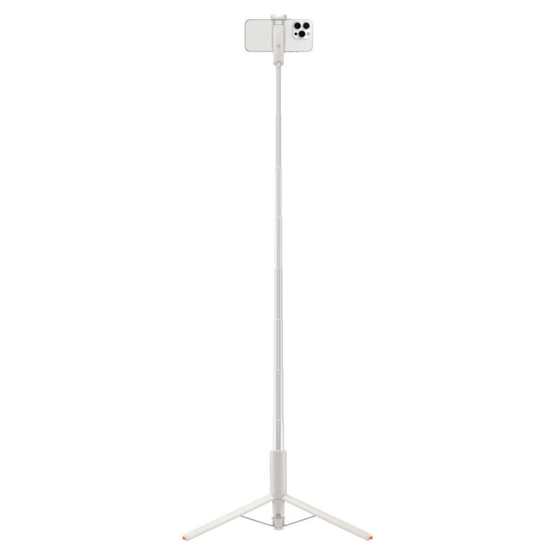 Selfie stick tripod Bluetooth cu telecomanda Spigen S541W, bej