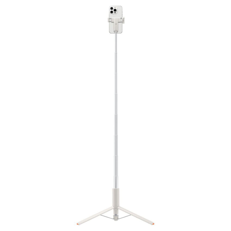 Selfie stick tripod Bluetooth cu telecomanda Spigen S541W, bej