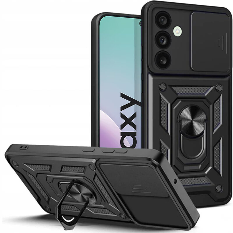 Husa Samsung Galaxy M56 protectie camera Techsuit CamShield Series, negru