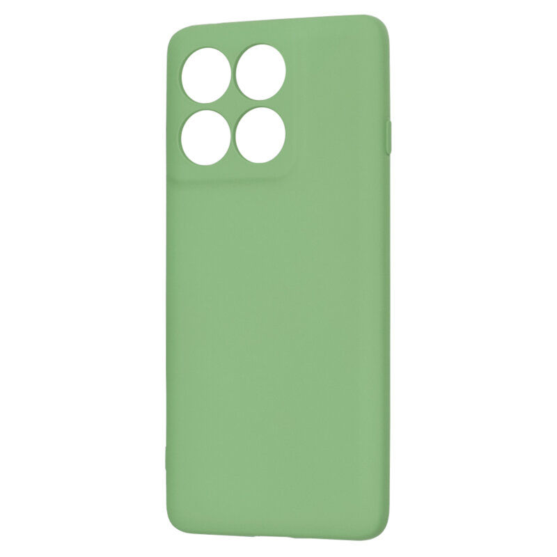 Husa silicon Motorola Edge 60 Pro Techsuit SoftFlex, verde deschis