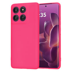 Husa silicon Motorola Edge 60 Pro Techsuit SoftFlex, fucsia