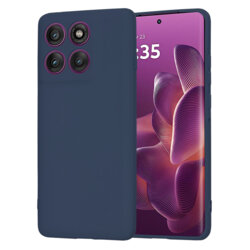 Husa silicon Motorola Edge 60 Pro Techsuit SoftFlex, bleumarin