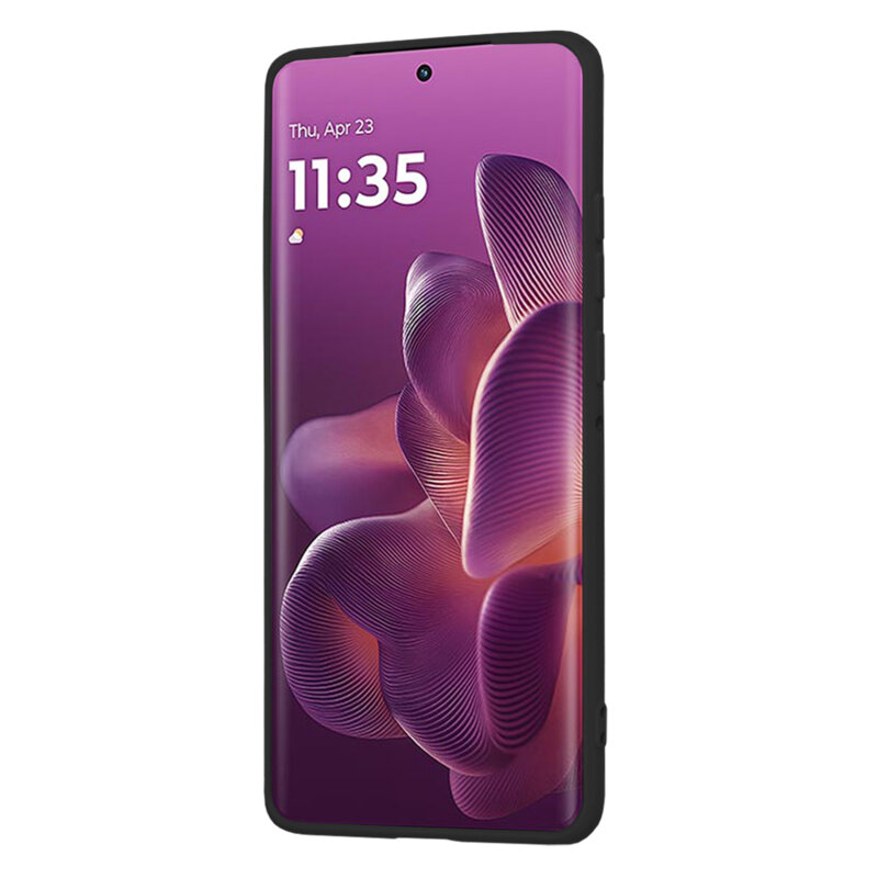 Husa silicon Motorola Edge 60 Pro Techsuit SoftFlex, negru