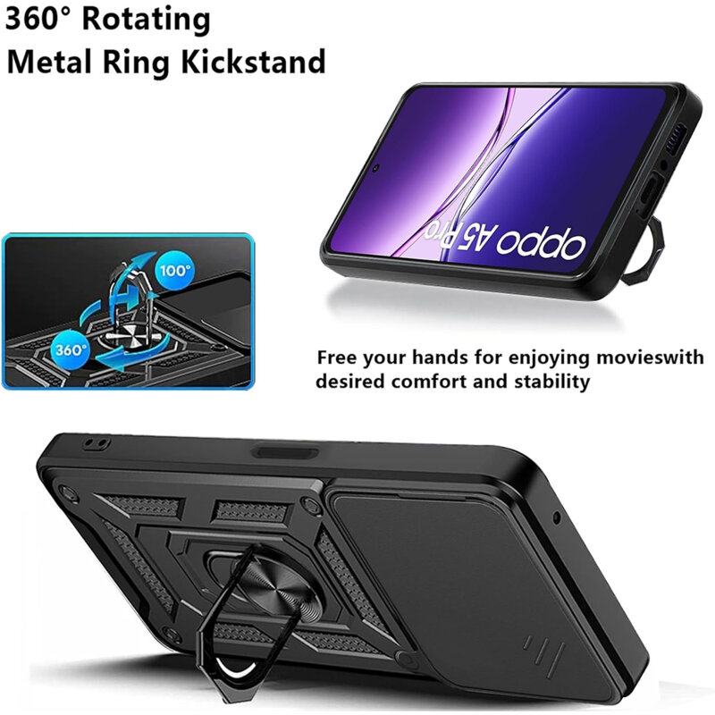 Husa Oppo A5 Pro 4G protectie camera Techsuit CamShield Series, albastru