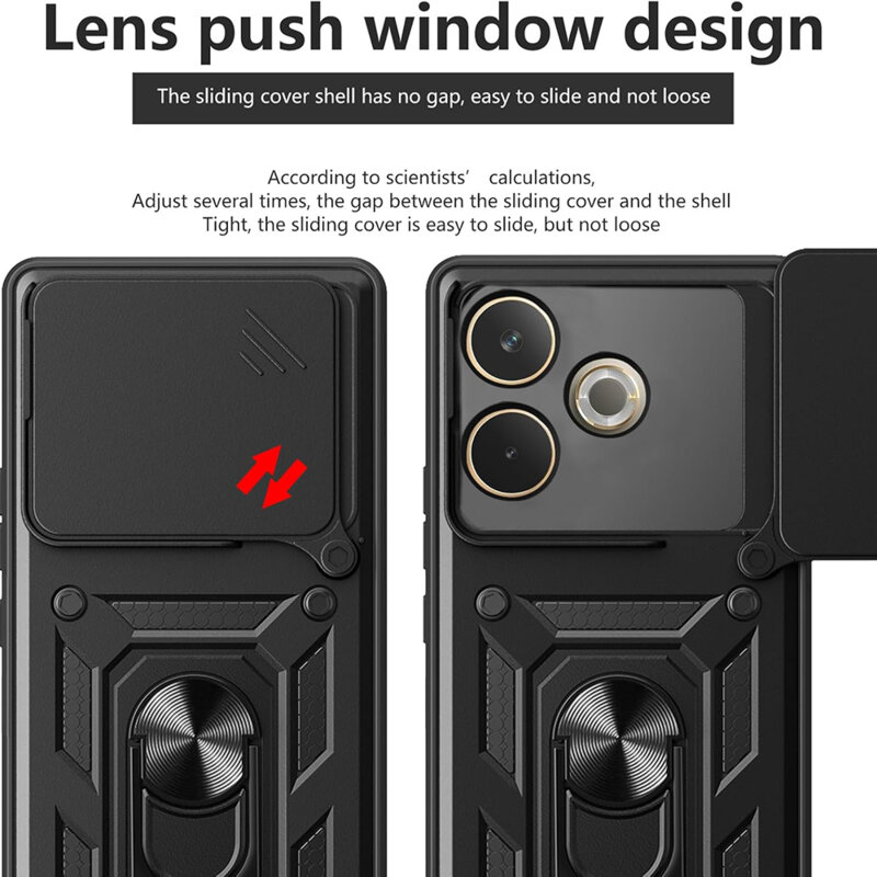 Husa Oppo A5 Pro 4G protectie camera Techsuit CamShield Series, albastru