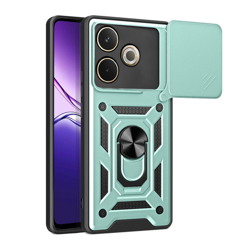 Husa Oppo A5 Pro 4G protectie camera Techsuit CamShield Series, verde