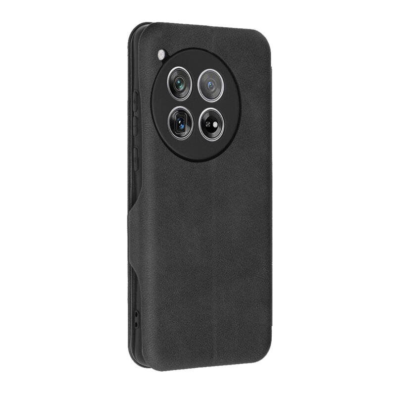 Husa 360° OnePlus 12 Techsuit Safe Wallet Plus, negru