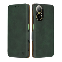 Husa 360° Realme C67 4G Techsuit Safe Wallet Plus, verde