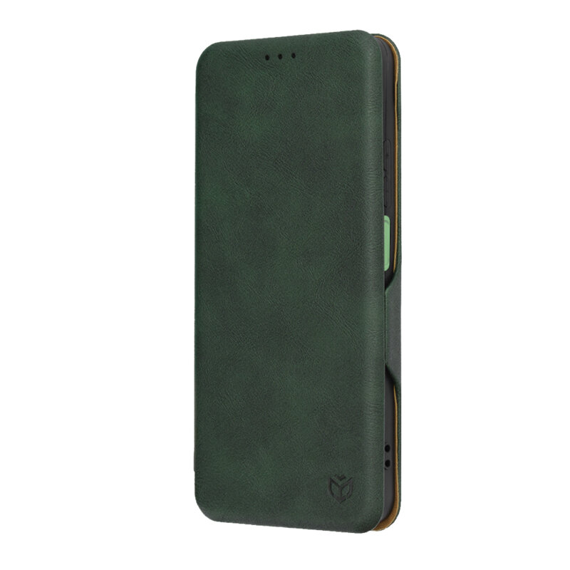 Husa 360° Realme C67 4G Techsuit Safe Wallet Plus, verde