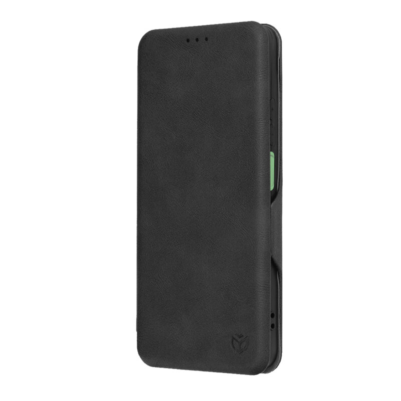 Husa 360° Realme C67 4G Techsuit Safe Wallet Plus, negru