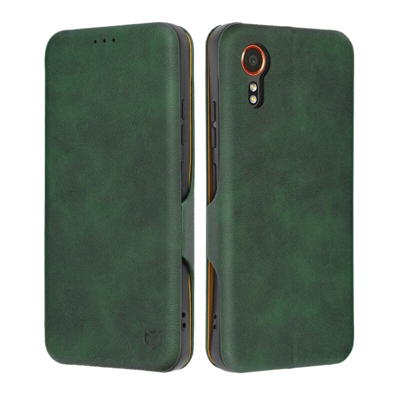Husa 360° Samsung Galaxy Xcover7 Techsuit Safe Wallet Plus, verde