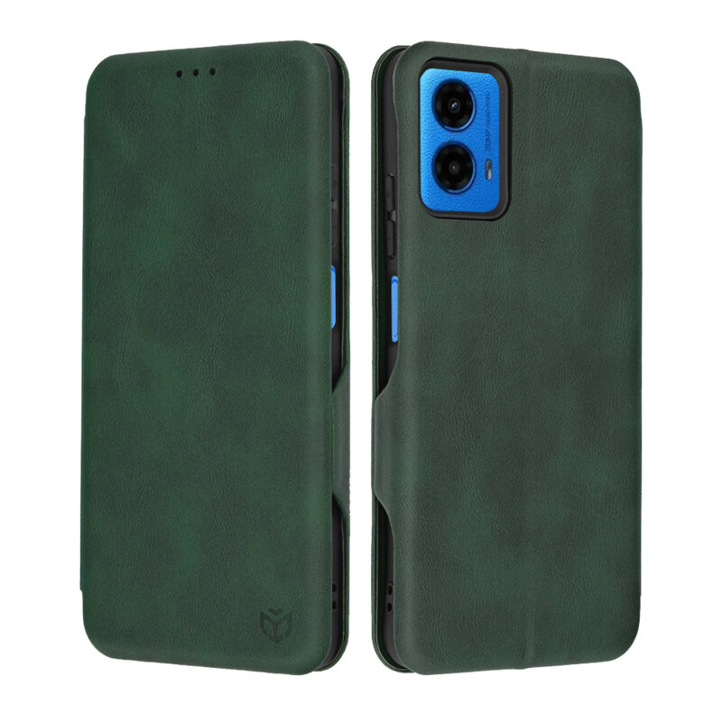 Husa 360° Motorola Moto G34 Techsuit Safe Wallet Plus, verde