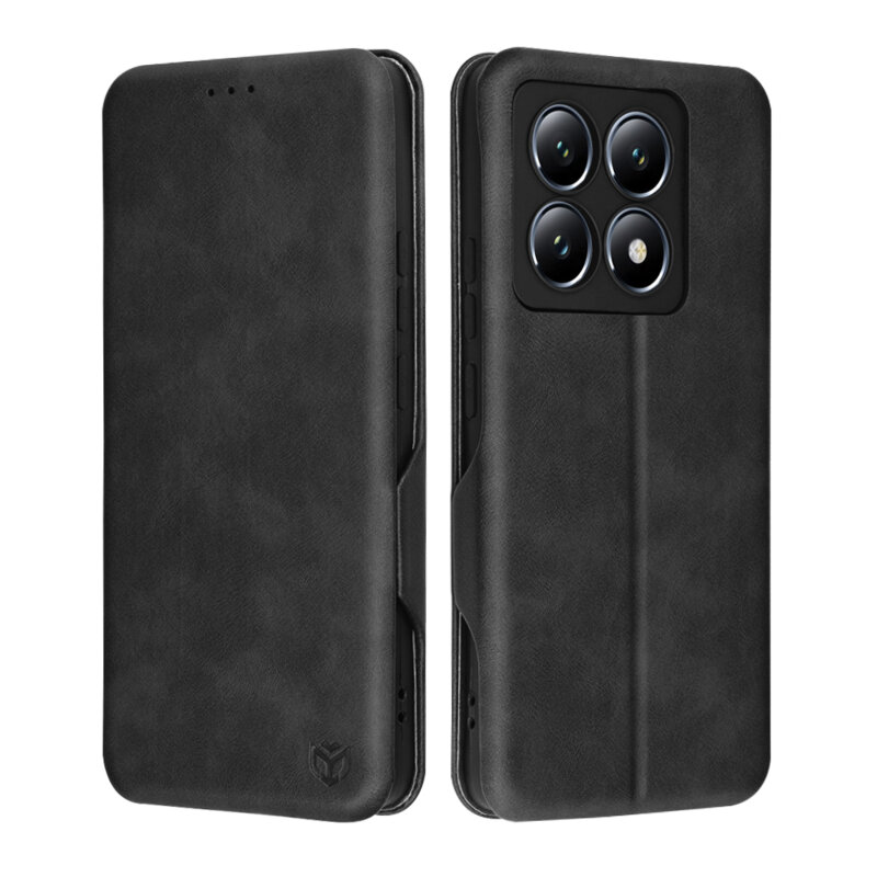 Husa 360° Xiaomi 14 Pro Techsuit Safe Wallet Plus, negru