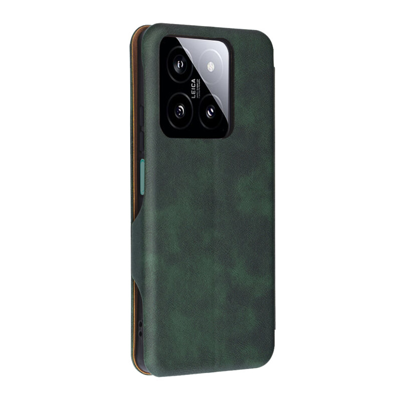 Husa 360° Xiaomi 14 Techsuit Safe Wallet Plus, verde