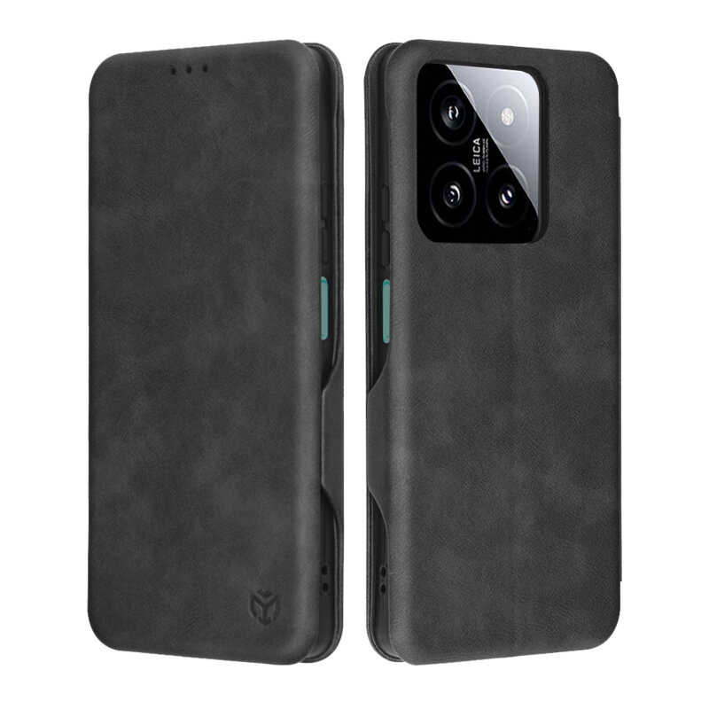 Husa 360° Xiaomi 14 Techsuit Safe Wallet Plus, negru