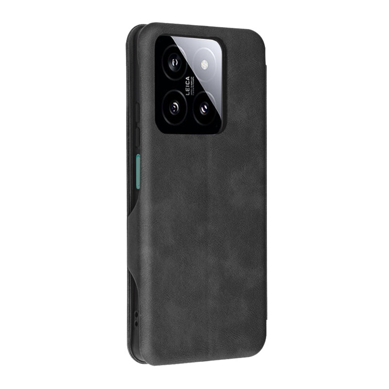 Husa 360° Xiaomi 14 Techsuit Safe Wallet Plus, negru