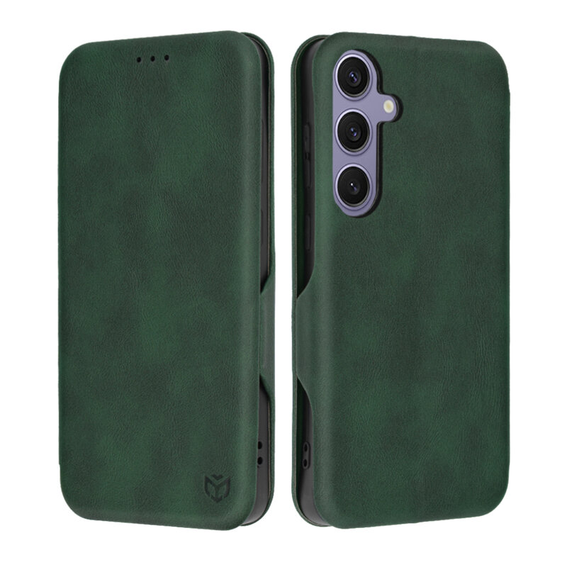 Husa 360° Samsung Galaxy S24 Plus Techsuit Safe Wallet Plus, verde