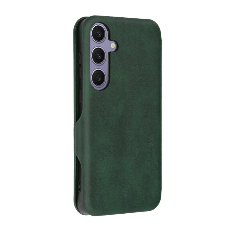 Husa 360° Samsung Galaxy S24 Plus Techsuit Safe Wallet Plus, verde