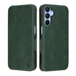 Husa 360° Samsung Galaxy A15 4G Techsuit Safe Wallet Plus, verde