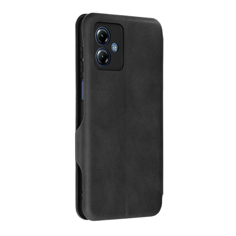 Husa 360° Motorola Moto G14 Techsuit Safe Wallet Plus, negru