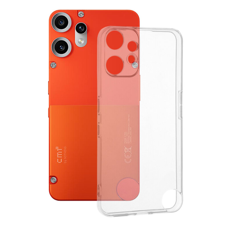 Husa Nothing CMF Phone 2 Pro Techsuit Clear Silicone, transparenta