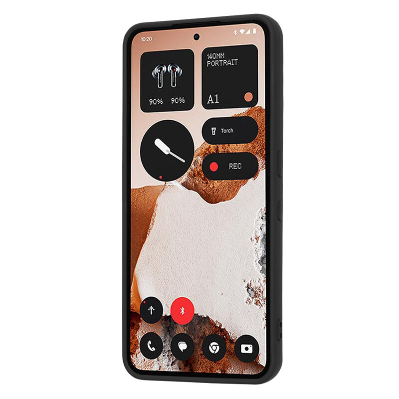 Husa silicon Nothing CMF Phone 2 Pro Techsuit SoftFlex, negru