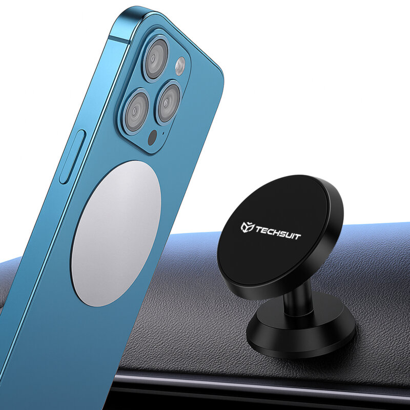 Suport magnetic telefon pentru masina, birou Techsuit TinyGrip S10