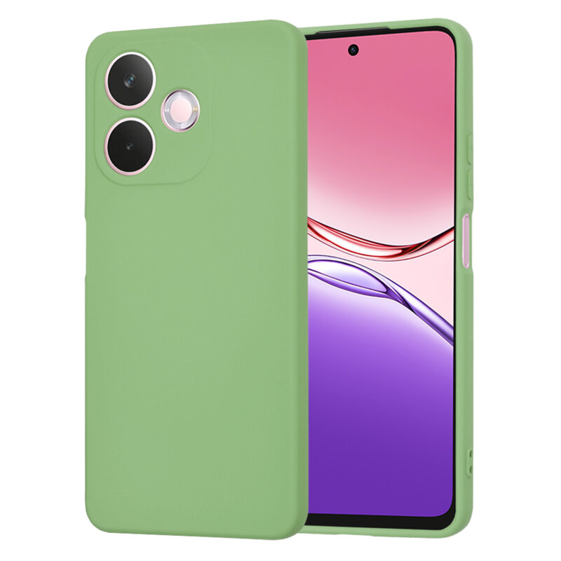 Husa silicon Oppo A5 Pro 5G Techsuit SoftFlex, verde deschis