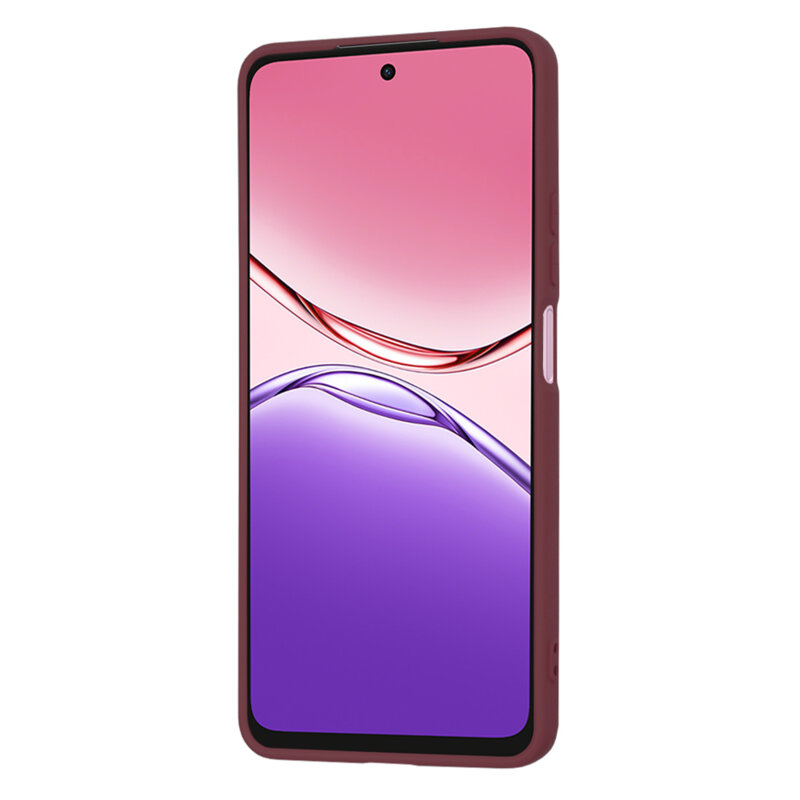 Husa silicon Oppo A5 Pro 5G Techsuit SoftFlex, bordo