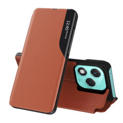Husa Honor 400 Lite Eco Leather View flip tip carte, portocaliu