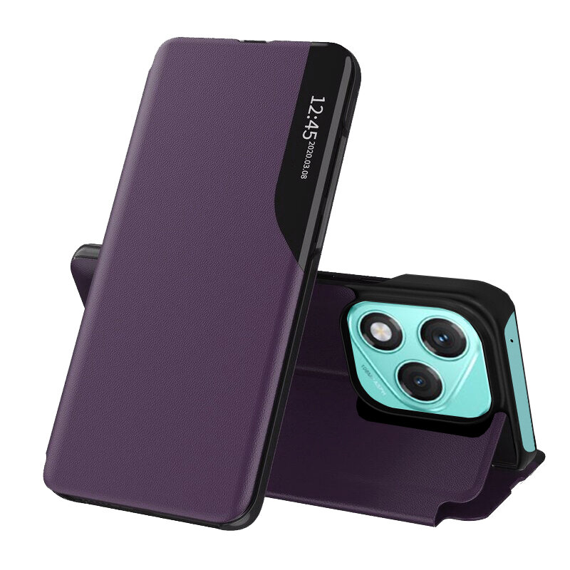 Husa Honor 400 Lite Eco Leather View flip tip carte, mov