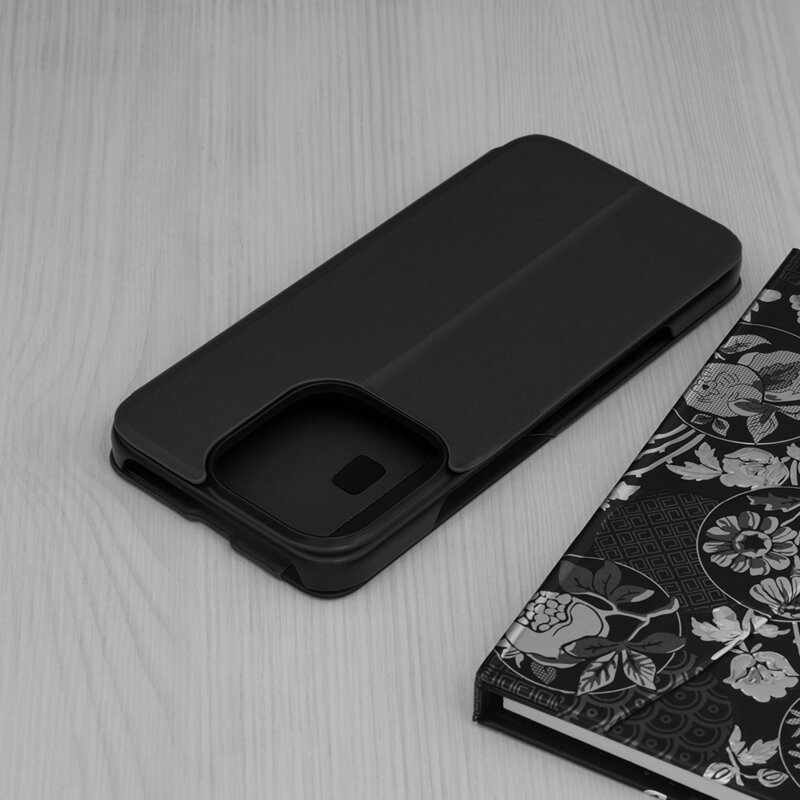 Husa Honor 400 Lite Eco Leather View flip tip carte, negru